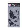 Bad Girls Stamps & Stencils World Map - Texture Bad Girls Stencil 5x8 By Ciao Bella