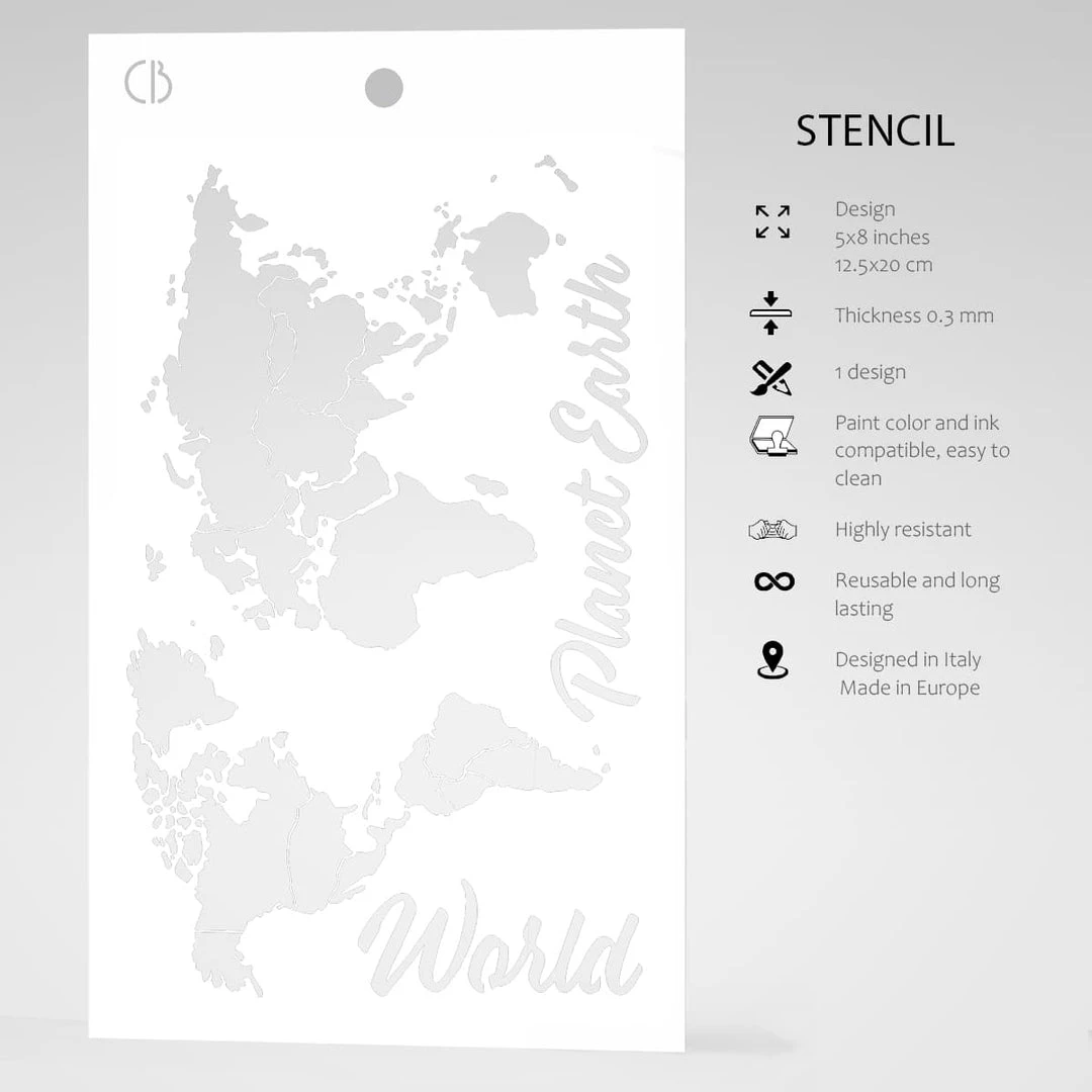Bad Girls Stamps & Stencils World Map - Texture Bad Girls Stencil 5x8 By Ciao Bella 4 Bad Girls Stamps & Stencils World Map - Texture Bad Girls Stencil 5x8 By Ciao Bella