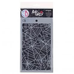 Spider Net II - Texture Bad Girls Stencil 5x8 By Ciao Bella Fall / Halloween