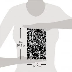 Spider Net II - Texture Bad Girls Stencil 5x8 By Ciao Bella Fall / Halloween