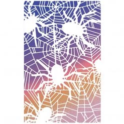 Fall / Halloween Spiders - Texture Bad Girls Stencil 5x8 By Ciao Bella