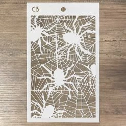 Fall / Halloween Spiders - Texture Bad Girls Stencil 5x8 By Ciao Bella
