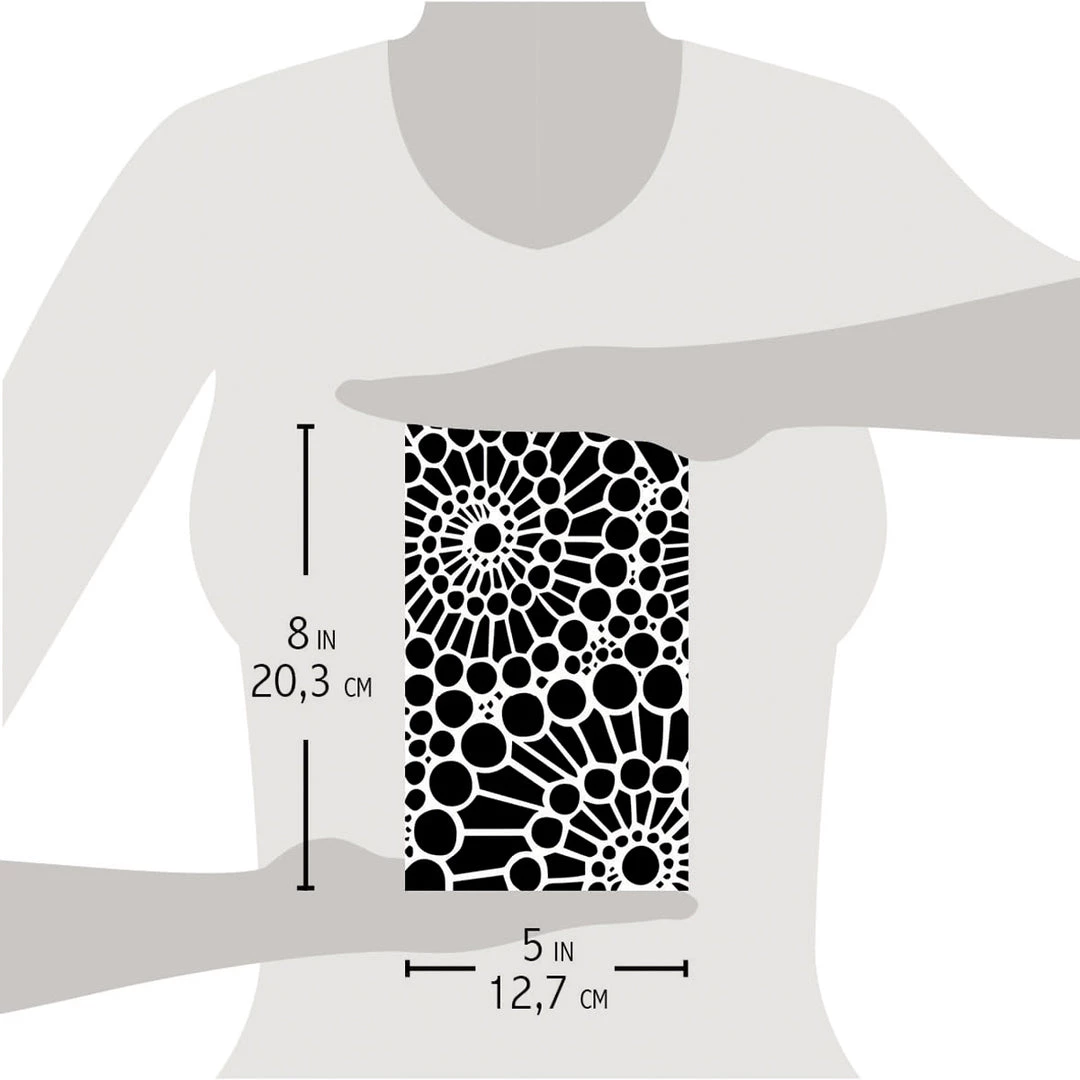 Bad Girls Stamps & Stencils Double Spiral - Texture Bad Girls Stencil 5x8 By Ciao Bella 6 Bad Girls Stamps & Stencils Double Spiral - Texture Bad Girls Stencil 5x8 By Ciao Bella