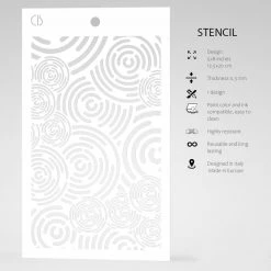 Vinyl Records - Texture Bad Girls Stencil 5x8 By Ciao Bella