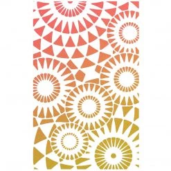 Concentric Points - Texture Bad Girls Stencil 5x8 By Ciao Bella 9 Concentric Points - Texture Bad Girls Stencil 5x8 By Ciao Bella