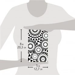 Concentric Points - Texture Bad Girls Stencil 5x8 By Ciao Bella 10 Concentric Points - Texture Bad Girls Stencil 5x8 By Ciao Bella