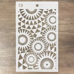 Concentric Points - Texture Bad Girls Stencil 5x8 By Ciao Bella 11 Concentric Points - Texture Bad Girls Stencil 5x8 By Ciao Bella