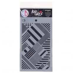 Bad Girls Stamps & Stencils Mondrian - Texture Bad Girls Stencil 5x8 By Ciao Bella
