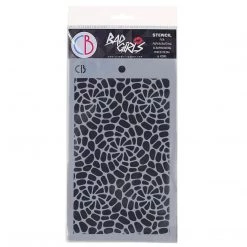 Bad Girls Stamps & Stencils Spiral Helix - Texture Bad Girls Stencil 5x8 By Ciao Bella