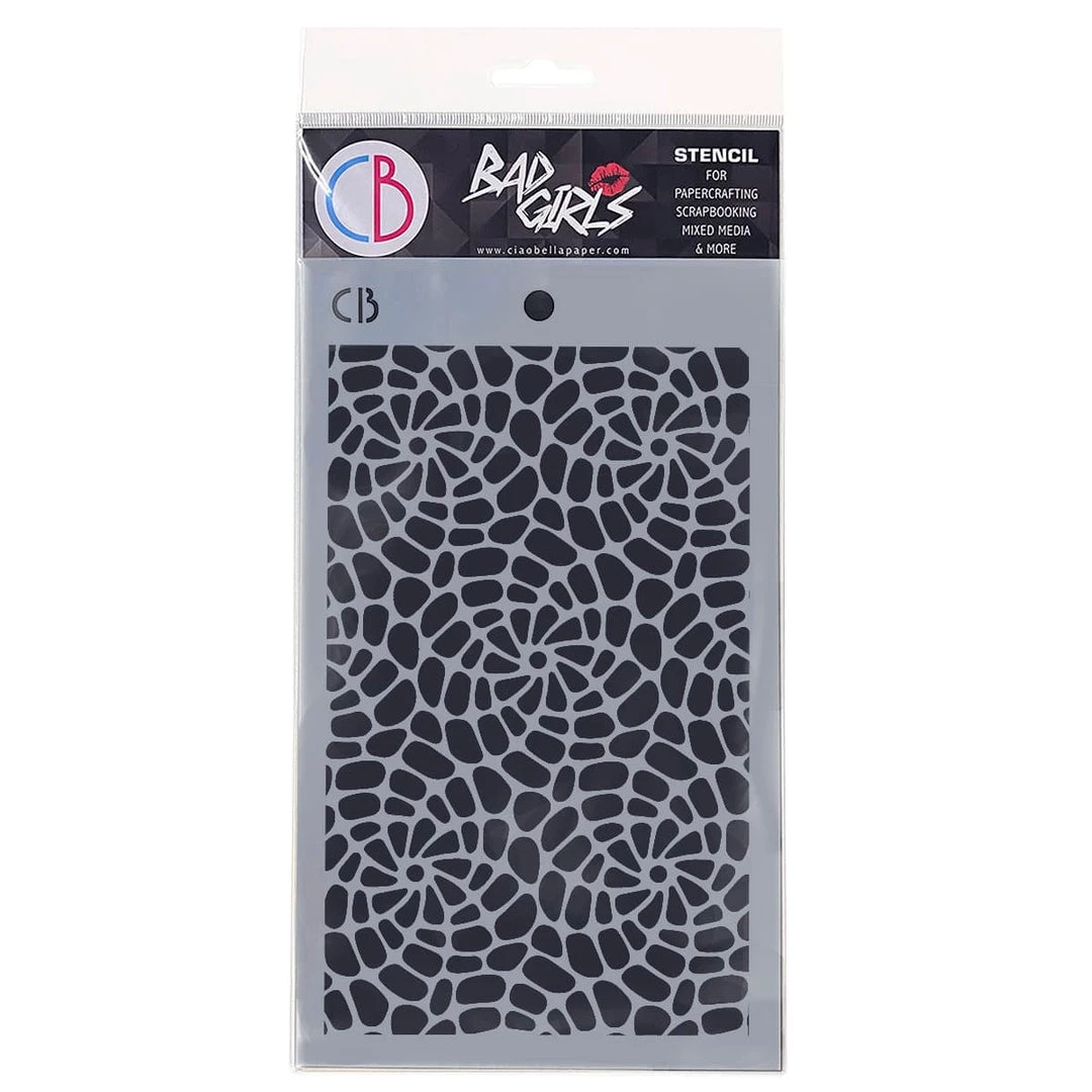 Bad Girls Stamps & Stencils Spiral Helix - Texture Bad Girls Stencil 5x8 By Ciao Bella 3 Bad Girls Stamps & Stencils Spiral Helix - Texture Bad Girls Stencil 5x8 By Ciao Bella