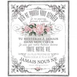 Prima Re-Design Decor Transfers My Heart Transfer Redesign With Prima Total Sheet Size 24″X 35″