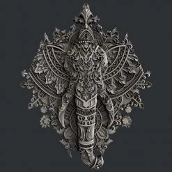 All Paint Products Ornate Elephant Silicone Mold By Zuri