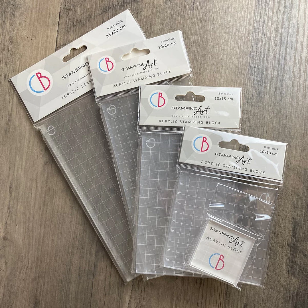 Acrylic Block Stamp Holder 1.97in X 1.97in (5cm X 5cm) By Ciao Bella Stamping Art Newly Added Products! 5 Acrylic Block Stamp Holder 1.97in X 1.97in (5cm X 5cm) By Ciao Bella Stamping Art Newly Added Products!