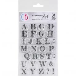 Design Uppercase Alphabet Clear Stamp 4x6 By Ciao Bella Stamping Art Newly Added Products!