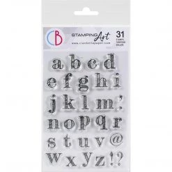 Newly Added Products! Design Lowercase Alphabet Clear Stamp 4x6 By Ciao Bella Stamping Art