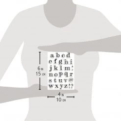 Newly Added Products! Design Lowercase Alphabet Clear Stamp 4x6 By Ciao Bella Stamping Art