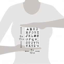 Newly Added Products! Reporter Uppercase Alphabet Clear Stamp 4x6 By Ciao Bella Stamping Art