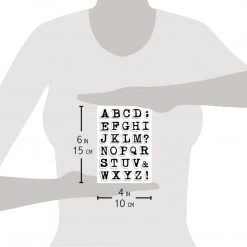 Newly Added Products! Remington Uppercase Alphabet Clear Stamp 4x6 By Ciao Bella Stamping Art