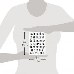 Remington Lowercase Alphabet Clear Stamp 4x6 By Ciao Bella Stamping Art