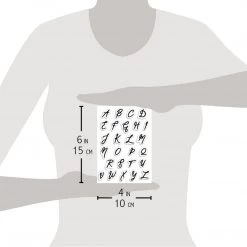 Newly Added Products! Muse Uppercase Alphabet Clear Stamp 4x6 By Ciao Bella Stamping Art