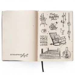 Newly Added Products! Find Your Happy Place Clear Stamp 4x6 By Ciao Bella Stamping Art