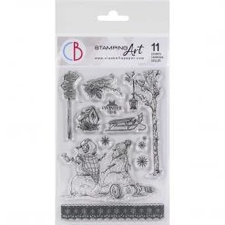 Winter Time Clear Stamp 4x6 By Ciao Bella Stamping Art