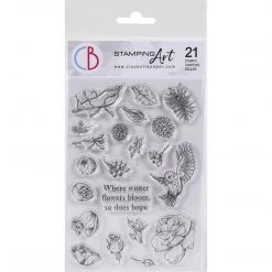 Newly Added Products! Frozen Garden Clear Stamp 4x6 By Ciao Bella Stamping Art
