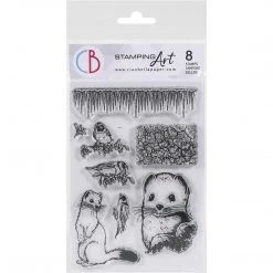 Ermine & Goldfinch Clear Stamp 4x6 By Ciao Bella Stamping Art Newly Added Products!