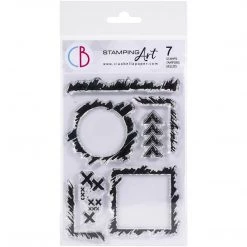 Grunge Frames And Borders Clear Stamp 4x6 By Ciao Bella Stamping Art