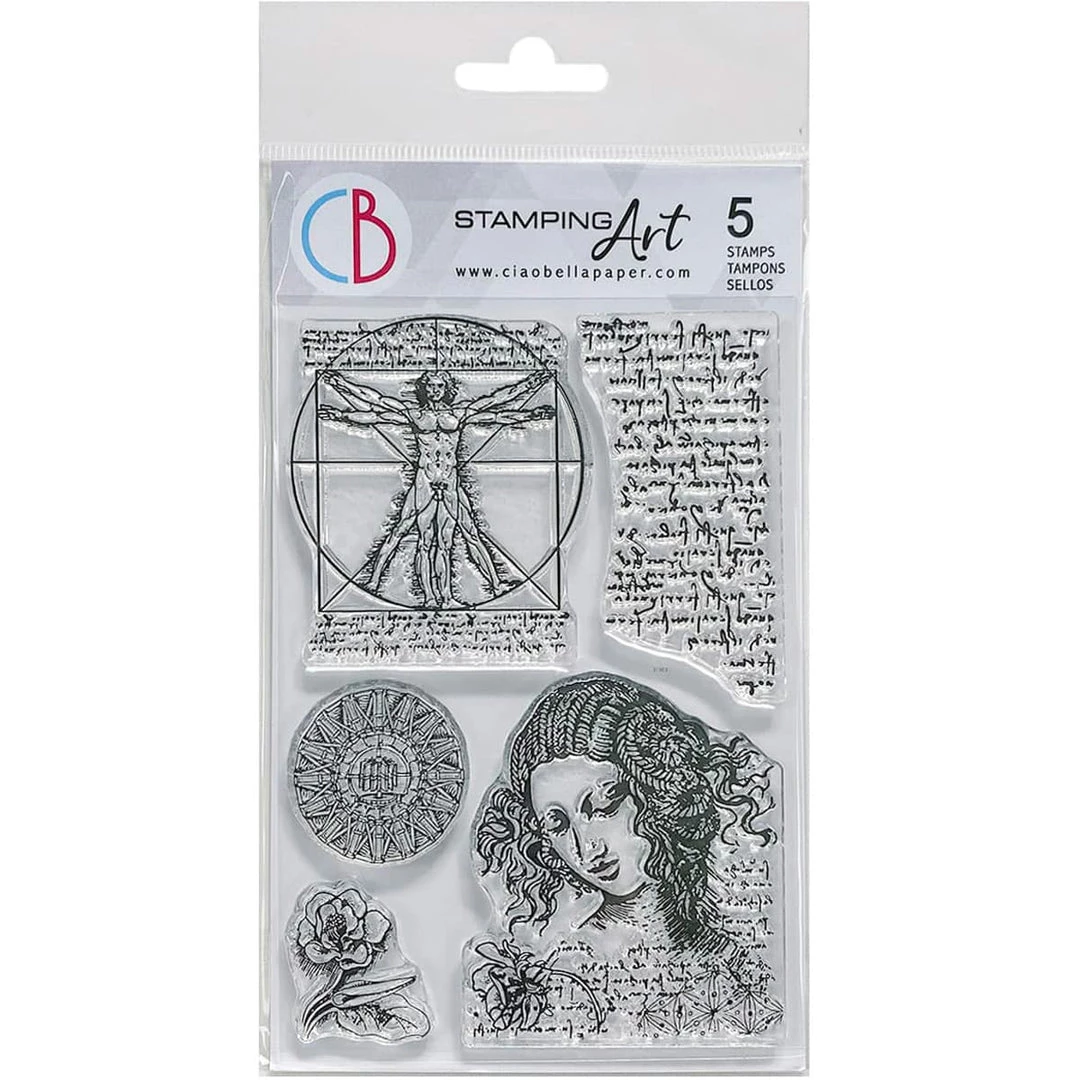 Codex Leonardo Clear Stamp 4x6 By Ciao Bella Stamping Art Newly Added Products! 4 Codex Leonardo Clear Stamp 4x6 By Ciao Bella Stamping Art Newly Added Products!