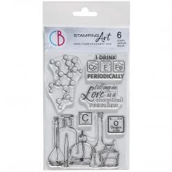 Newly Added Products! Chemical Reaction Clear Stamp 4x6 By Ciao Bella Stamping Art