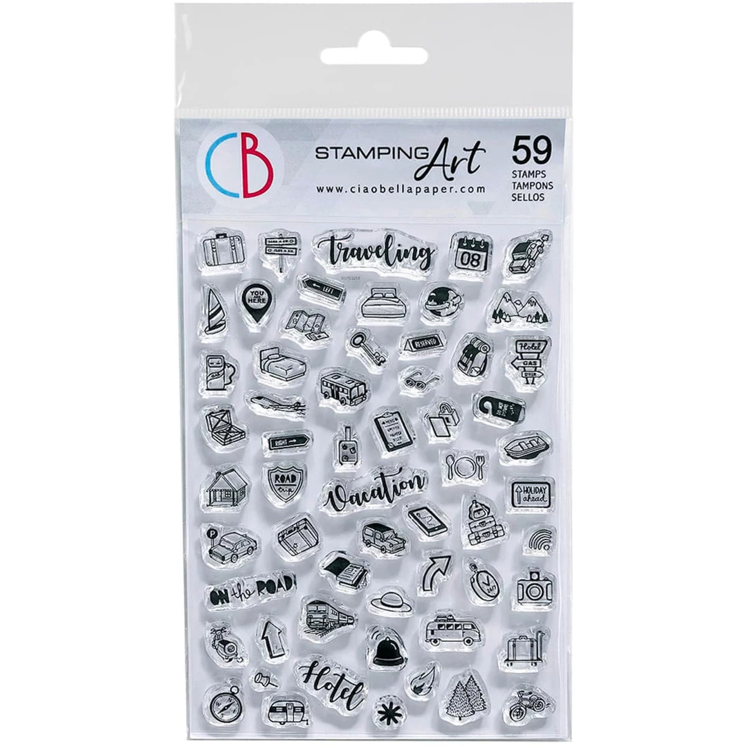 Bujo Travel Clear Stamp 4x6 By Ciao Bella Stamping Art 4 Bujo Travel Clear Stamp 4x6 By Ciao Bella Stamping Art