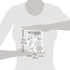 December & Joy Clear Stamp 4x6 By Ciao Bella Stamping Art Winter / Christmas