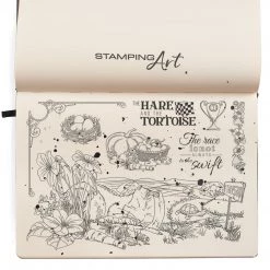 Newly Added Products! The Hare And The Tortoise - Clear Stamp 6x8 By Ciao Bella Stamping Art