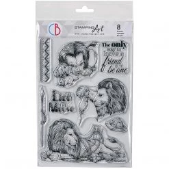 Newly Added Products! The Lion And The Mouse - Clear Stamp 6x8 By Ciao Bella Stamping Art