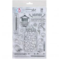 BuJo Weather - Clear Stamp 6x8 By Ciao Bella Stamping Art