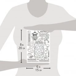 BuJo Weather - Clear Stamp 6x8 By Ciao Bella Stamping Art