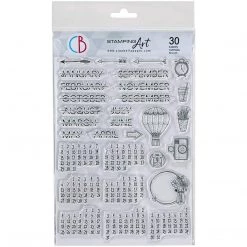 Newly Added Products! BuJo Infinite Calendar - Clear Stamp 6x8 By Ciao Bella Stamping Art