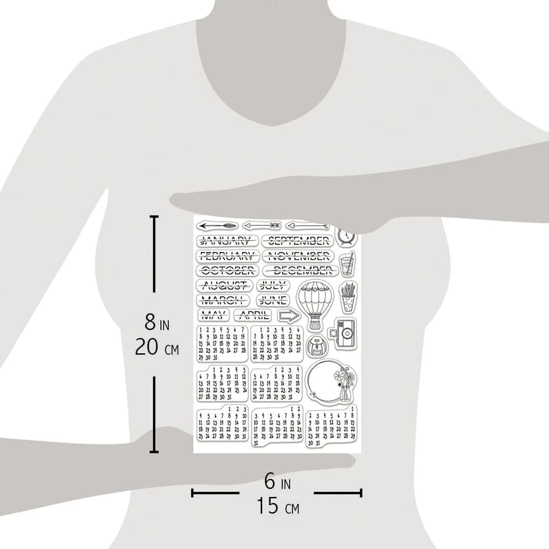 Newly Added Products! BuJo Infinite Calendar - Clear Stamp 6x8 By Ciao Bella Stamping Art 5 Newly Added Products! BuJo Infinite Calendar - Clear Stamp 6x8 By Ciao Bella Stamping Art
