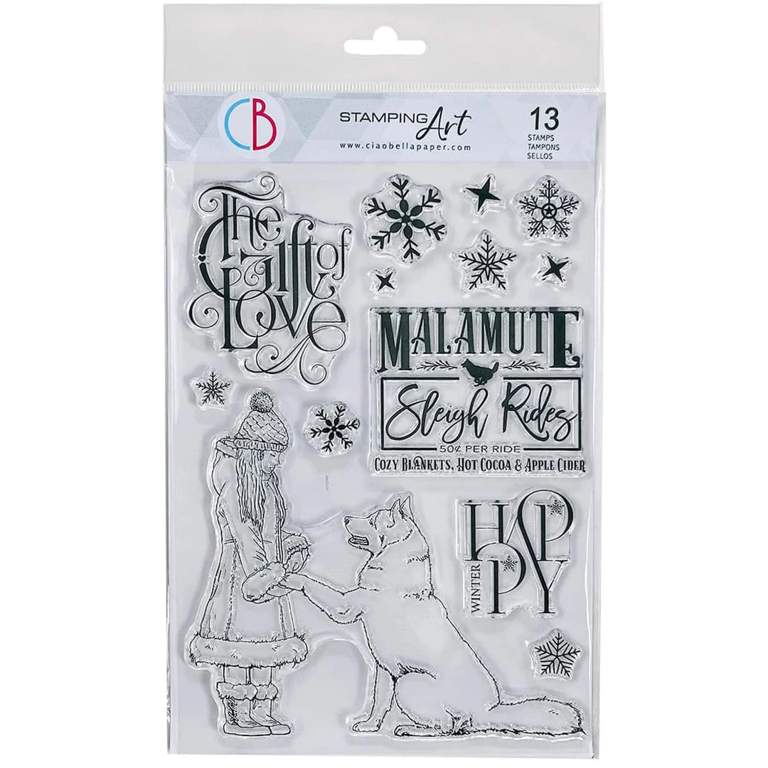 The Gift Of Love - Clear Stamp 6x8 By Ciao Bella Stamping Art Winter / Christmas 3 The Gift Of Love - Clear Stamp 6x8 By Ciao Bella Stamping Art Winter / Christmas