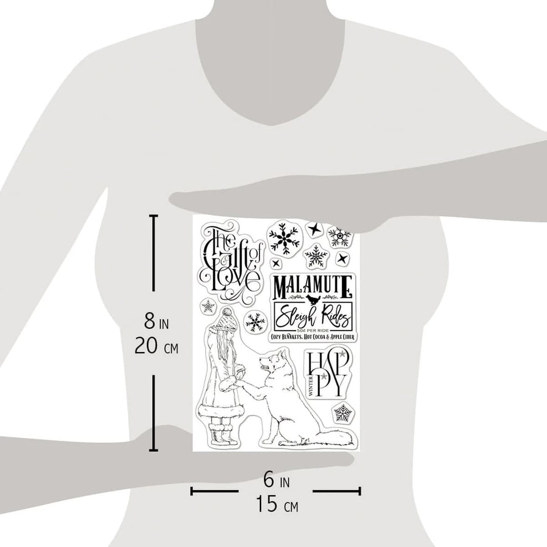 The Gift Of Love - Clear Stamp 6x8 By Ciao Bella Stamping Art Winter / Christmas 5 The Gift Of Love - Clear Stamp 6x8 By Ciao Bella Stamping Art Winter / Christmas