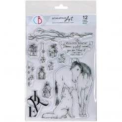 Winter / Christmas Winter Magic - Clear Stamp 6x8 By Ciao Bella Stamping Art