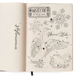 Swan Lake - Clear Stamp 6x8 By Ciao Bella Stamping Art Winter / Christmas