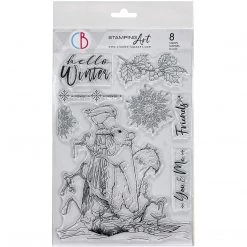 Hello Winter - Clear Stamp 6x8 By Ciao Bella Stamping Art