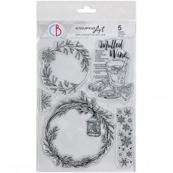 Wreaths & Mulled Wine - Clear Stamp 6x8 By Ciao Bella Stamping Art