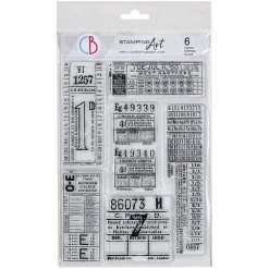 Tickets - Clear Stamp 6x8 By Ciao Bella Stamping Art