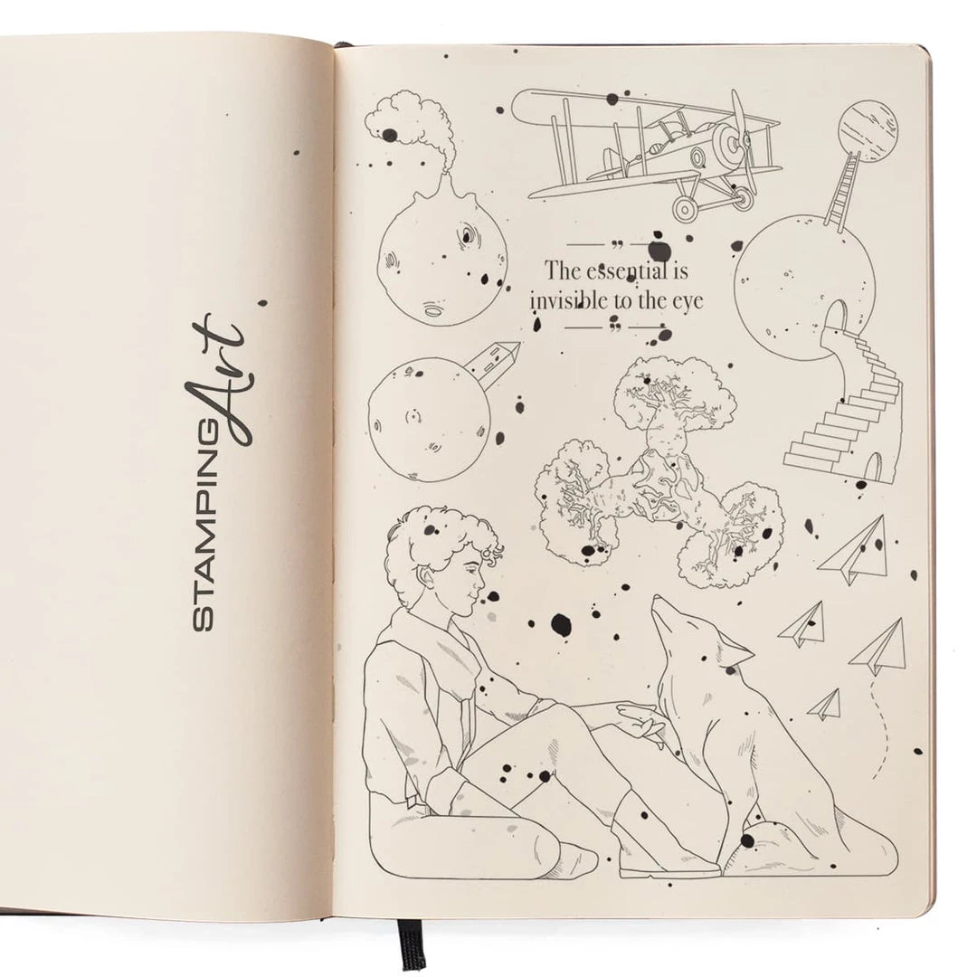 The Essential Is Invisible - Clear Stamp 6x8 By Ciao Bella Stamping Art 4 The Essential Is Invisible - Clear Stamp 6x8 By Ciao Bella Stamping Art