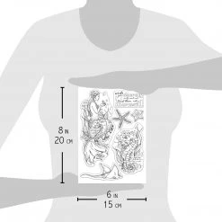 Newly Added Products! Mermaid's Secret - Clear Stamp 6x8 By Ciao Bella Stamping Art