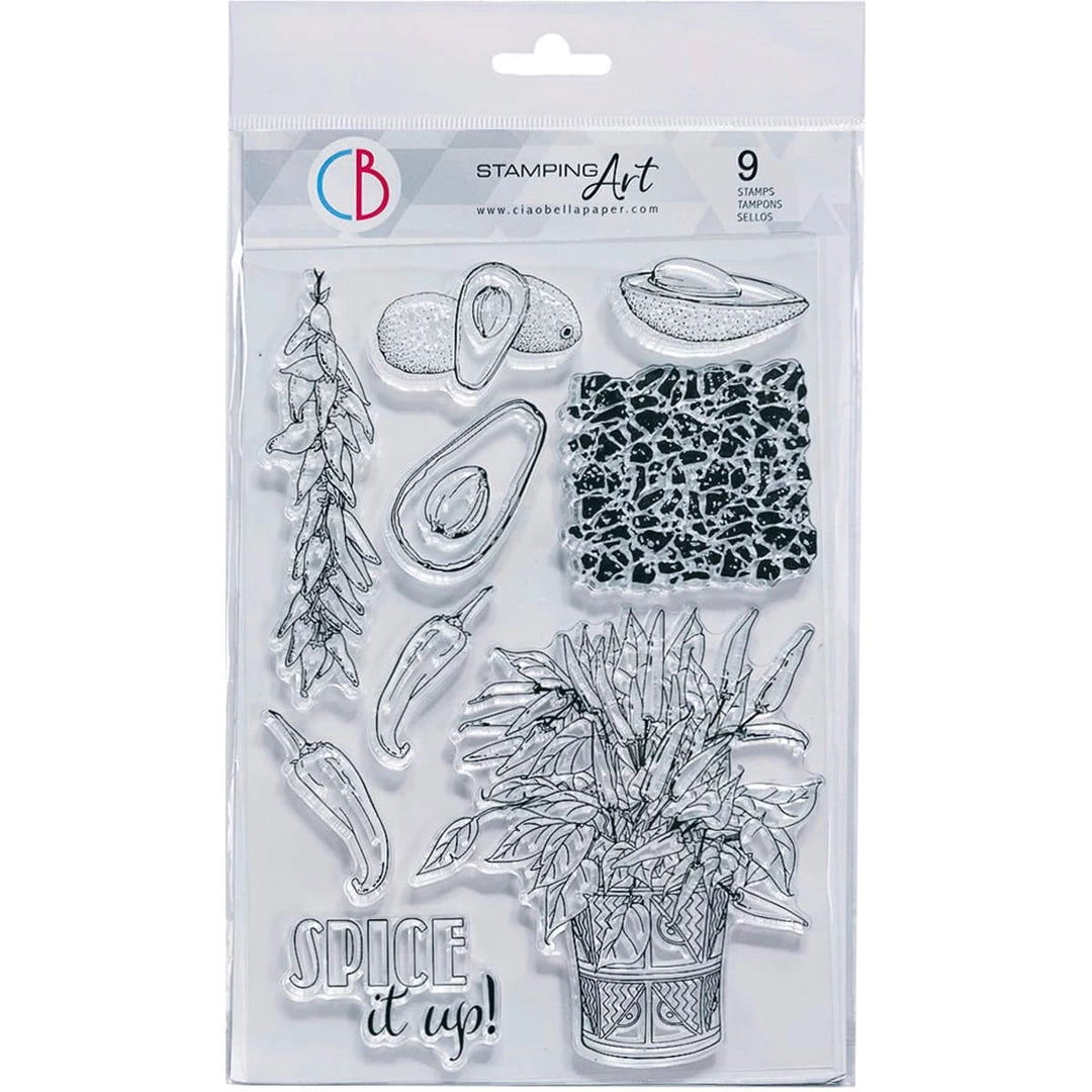 Spice It Up! - Clear Stamp 6x8 By Ciao Bella Stamping Art Newly Added Products! 3 Spice It Up! - Clear Stamp 6x8 By Ciao Bella Stamping Art Newly Added Products!
