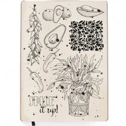Spice It Up! - Clear Stamp 6x8 By Ciao Bella Stamping Art Newly Added Products!